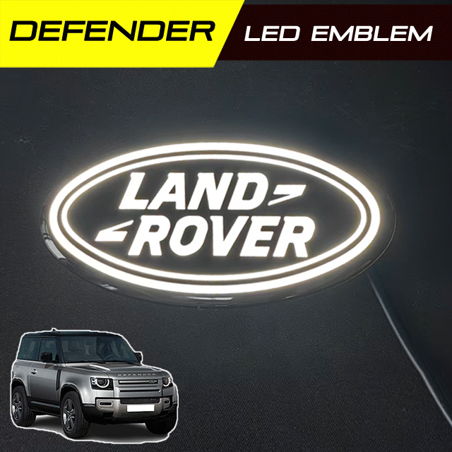 Defender LED Illuminated Emblem & led Grille light kit