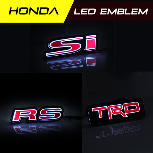 Honda LED Light Emblem Front Grille Badge