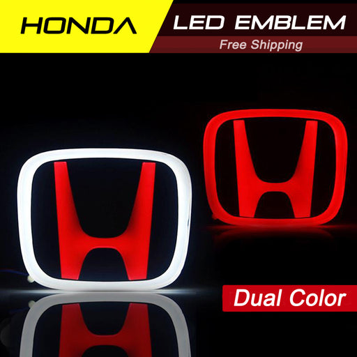 Honda LED JDM Red Emblem Type-R for Civic X / Accord / CRV with Dual Color options