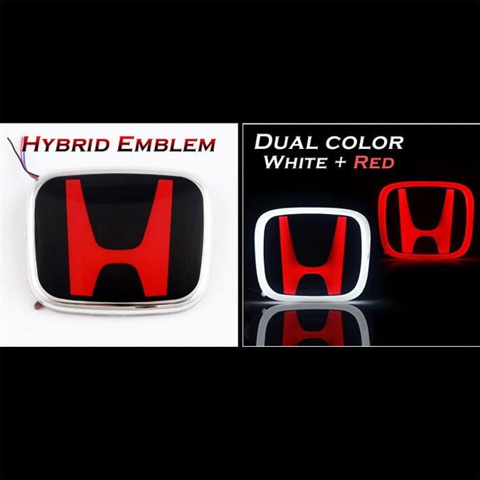 Honda LED JDM Red Emblem Type-R for Civic X / Accord / CRV with Dual C ...