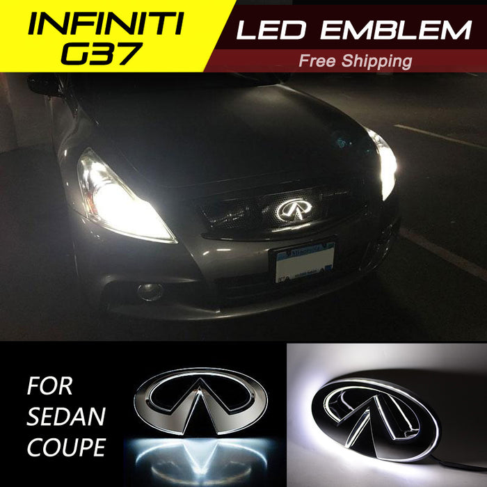 Infiniti G37 G25 LED Radiant Emblem front grille badge light