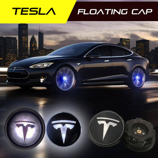 Tesla Model 3 floating cap wheel LED hub