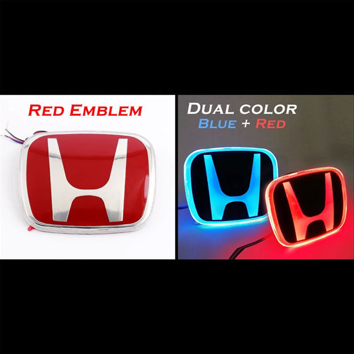 Honda LED JDM Red Emblem Type-R for Civic X / Accord / CRV with Dual Color options