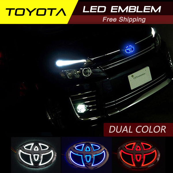 TOYOTA LED EMBLEM DUAL COLOR/ SINGLE COLOR — RAYMAX LUMINOUS